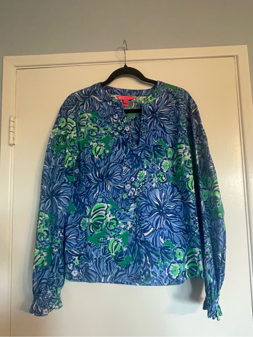 Lilly Pulitzer Coulter Long Sleeve Cotton Top